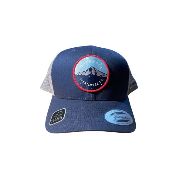 Columbia Other - Columbia Navy Blue Mesh Snap Back Hat NWT Unisex O/S